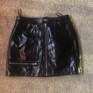 Forever 21 Black leather skirt